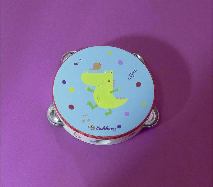 Actual product image Eichhorn Music tambourine (German, French, Italian, English)