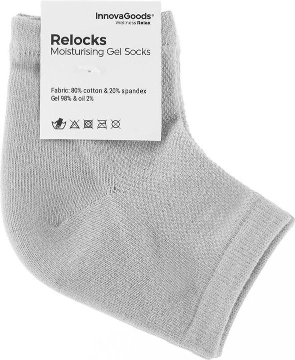 Produktbild InnovaGoods Feuchtigkeitsspendende Socken mit Gel-Pads und natürlichen Ölen Relocks (One Size)