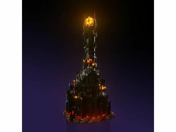 Actual product image Light my bricks LMB 2.0 LEGO 10333 The Lord of the Rings: Barad-dûr Light Kit