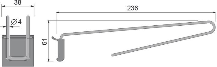 Immagine prodotto OK-Line Sospensione per sistema a parete per occhiali