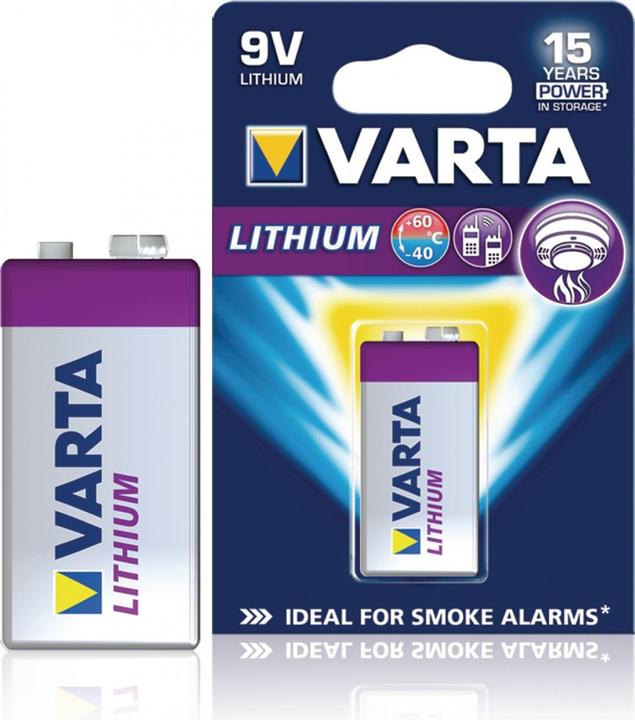 Actual product image Varta ULTRA Lithium (1 pcs., 9V Block, 1200 mAh)