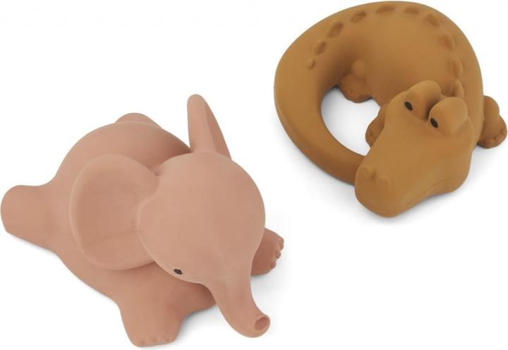 Produktbild Liewood Badespielzeug aus Naturkautschuk, 2er Pack, Safari, dark rose mix