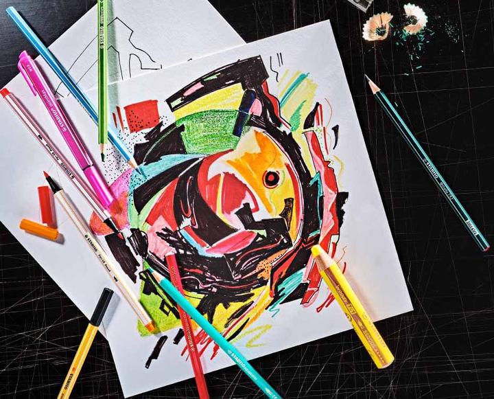 Actual product image STABILO aquacolor watercolour crayon (Sorted, 36 x)