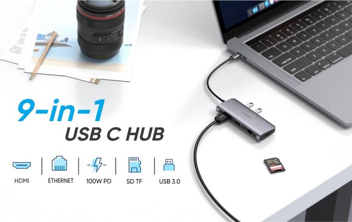 Image du produit Ugreen 9 in 1 Hub (USB-C, 9 Ports)