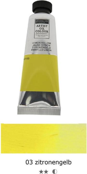 Image du produit Magi-Wap Peinture à l'huile Artist 50ml (Jaune citron, 50 ml)