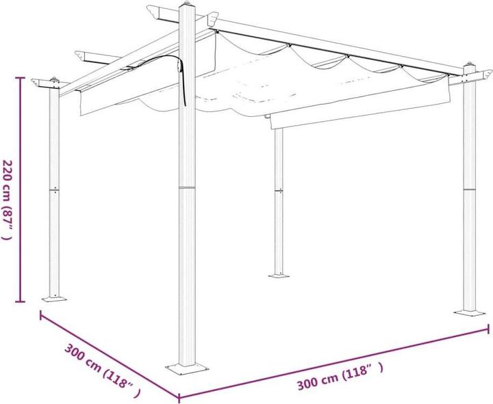 Image du produit VidaXL Vassily (300 cm, 300 cm)
