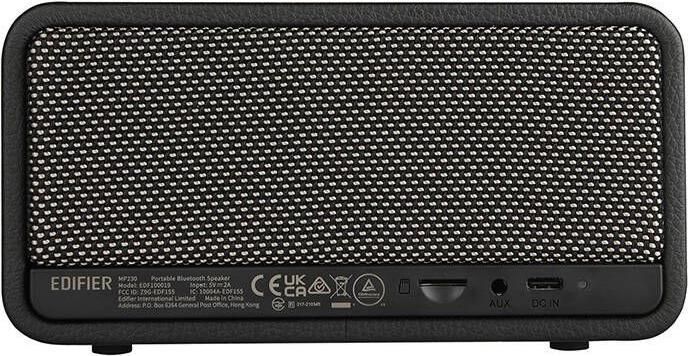 Actual product image Edifier MP230 Retro Ηχείο Bluetooth 20W με Διάρκεια Μπαταρίας έως 10 ώρες Μαύρο (9 h, Rechargeable battery operated)