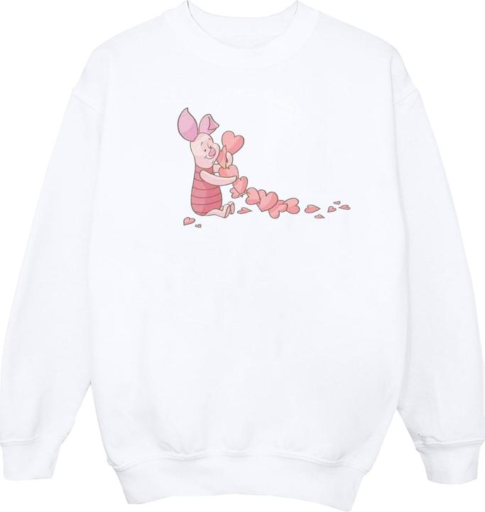 Disney Winnie The Pooh Piglet Chain Of Hearts Sweatshirt