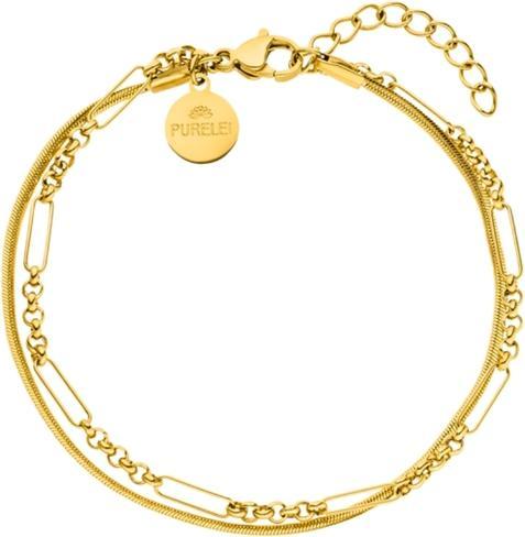 Purelei Unison Armband Gold (19 cm, Edelstahl 18K vergoldet)