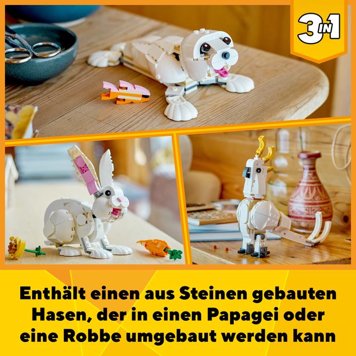 Actual product image LEGO 31133 White rabbit (31133, LEGO Creator 3-in-1)