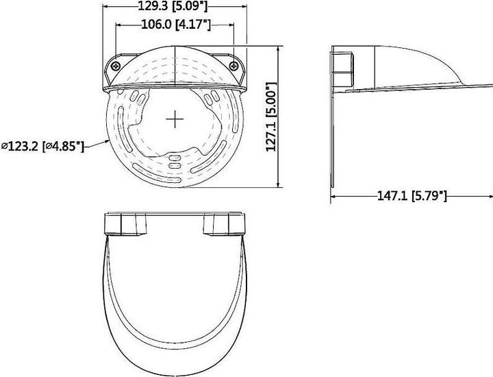 Actual product image Dahua Rain cover for dome cameras PFA200W (Protective film)