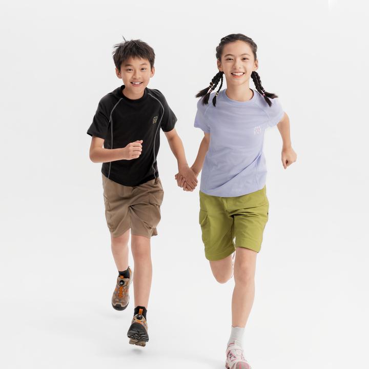 Image du produit Quechua T-shirt de randonnée mérinos enfant 7-15, MH900 gris (14, 15, 16)