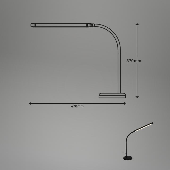 Produktbild Briloner LED Tischleuchte, schwarz, 1xLED-Platine/6W (600 lm)