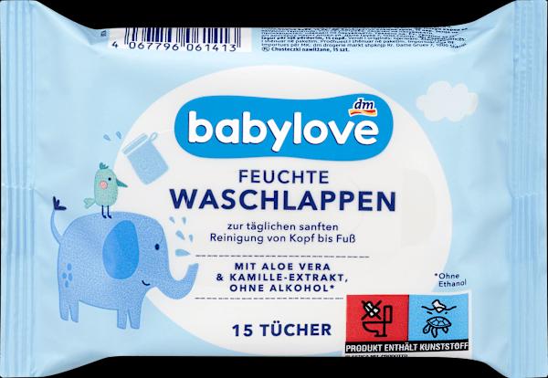 Produktbild dm babylove Feuchte Waschlappen