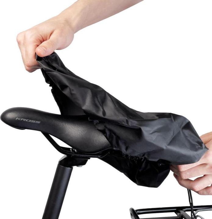Actual product image Hurtel Waterproof saddle cover - black