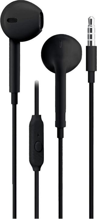 BlueStar Wired headphones Blue Star BLUE STAR wire earphones Jack 3,5 mm with microphone PA-E65 1,2 m black (Kabelgebunden)
