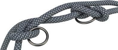 Actual product image Trixie Hondenriem Soft Rope Verstelbaar Zwart / Grijs - 200X0,6 Cm (XS, Dog, Dog sport)