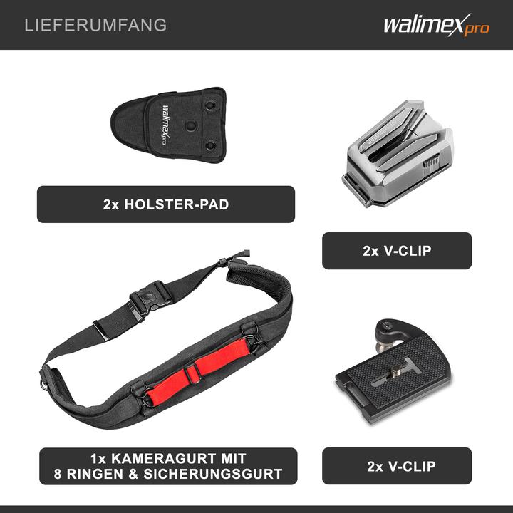 Actual product image Walimex pro camera hip belt with 2x V-Dock Argus (Hip belt)