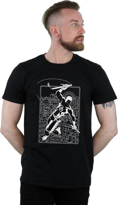 Immagine prodotto Daredevil Silhouette Maglietta Uomo (3XL)