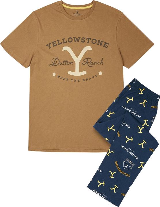 Image du produit Yellowstone Pyjama pour hommes avec logo (S)