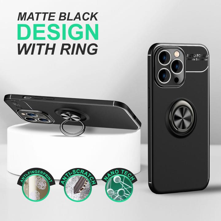 Produktbild Nalia Matte Ring Silikon Hülle (Apple iPhone 14 Pro)
