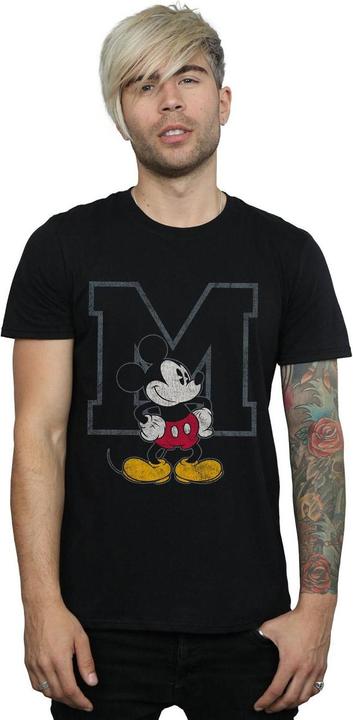 Image du produit Disney Mens Classic M Mickey Mouse Cotton T-Shirt (S)