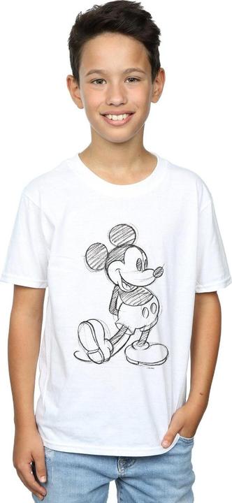 Actual product image Disney Boys Mickey Mouse Sketch Kick T-Shirt (128)