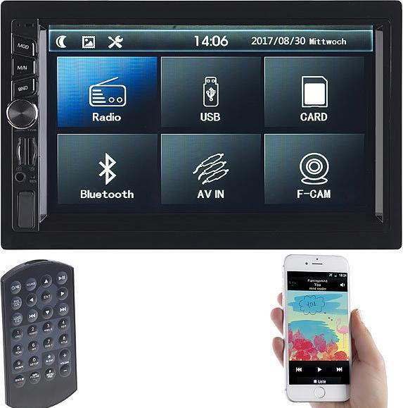 Image du produit Creasono Autoradio MP3 2-DIN avec écran tactile et caméra de recul sans fil (MirrorLink)