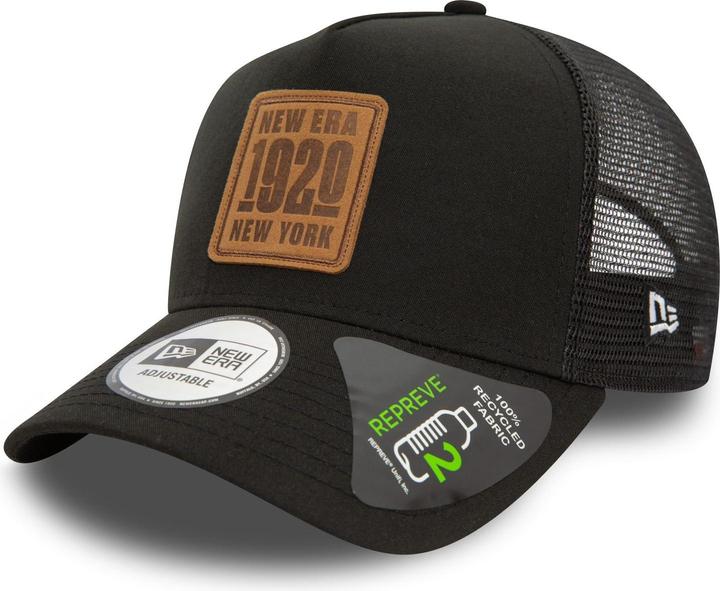 Immagine prodotto New Era Cappello Trucker Repreve A-Frame - BRAND PATCH nero (Taglia unica)