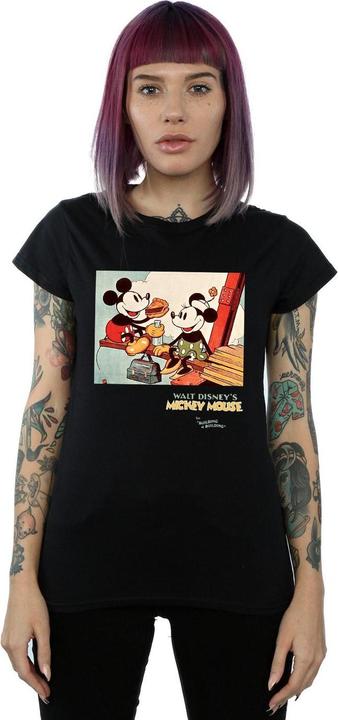 Image du produit Disney - T-shirt MICKEY MOUSE BUILDING A BUILDING - Femme (XL)