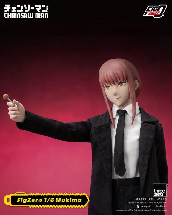 Actual product image ThreeZero Chainsaw Man FigZero Action Figure 1/6 Makima 28 cm