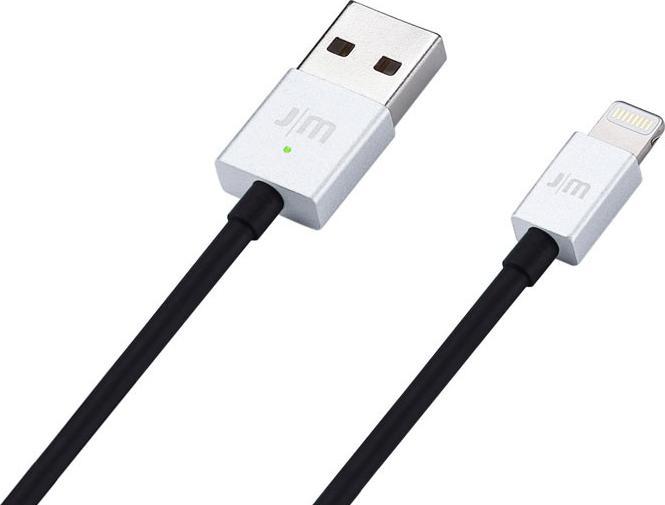 Immagine prodotto Just Mobile Cavo piatto del fulmine con display a LED argento (1 m)