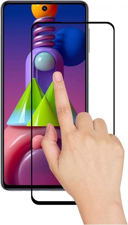 Actual product image Screenguard Samsung Galaxy M51 Full Screen Protective Glass Film 2.5D 9H (1 Piece, Samsung Galaxy M51)