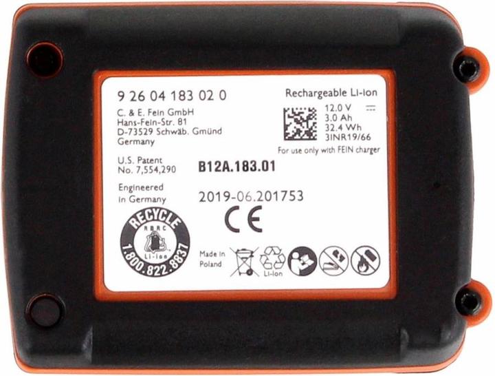 Immagine prodotto Fein Batteria di ricambio 12V (12 V)