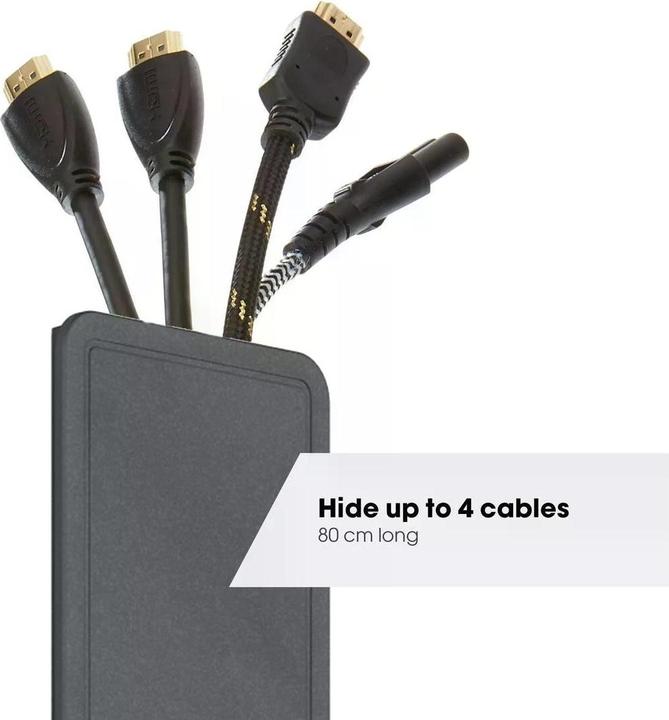 Actual product image Vogels Cable duct,80cm,Black,Vertical or horizontal mountable (Duct, 80 cm)
