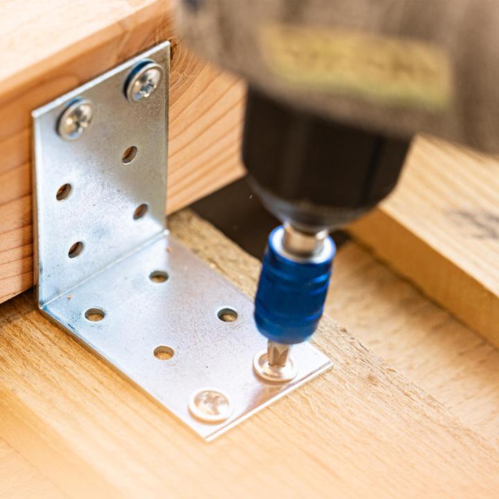 Produktbild Helpmate Lochplattenwinkel 40x40x20, verzinkt, 24 Stück (Lochplattenwinkel, 24 Stk.)