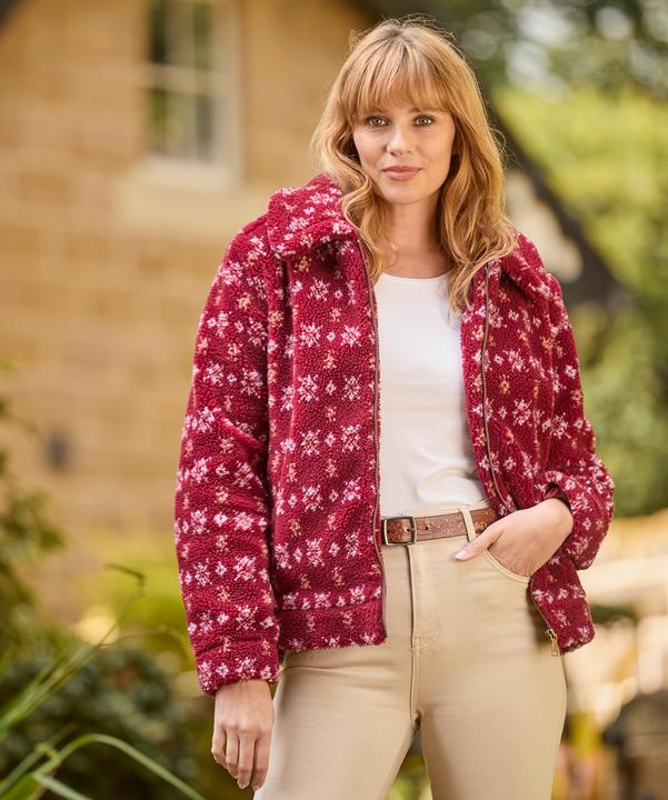 Produktbild Joe Browns Floral Collared Teddy Fleece (36)