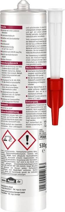 Produktbild Ponal Konstruktions PUR-Kleber Holzleim PEK6N 530 g (530 g)