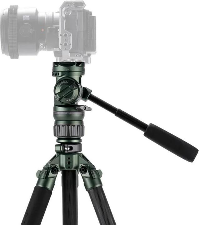 Actual product image Tilta VT05 Travel Video Fluid Head, 3-Stage Carbon Fibre Tripod (Carbon, Metal)