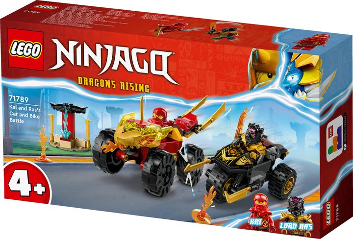 Image du produit LEGO Poursuite avec le bolide de Kai et la moto de Ras (71789, LEGO Ninjago)