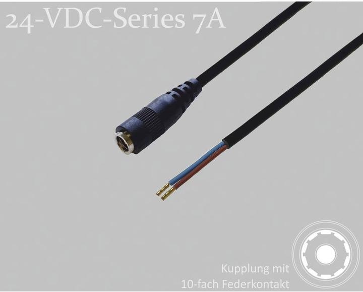 BKL Electronic 075912 DC-Steckverbinder DC-Kupplung - Aderendhülsen 2.1 mm 1.
