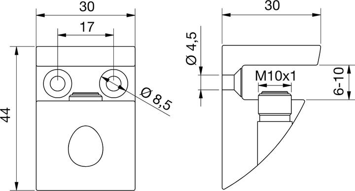 Actual product image Pauli+Sohn Glass plate support (1 pcs.)