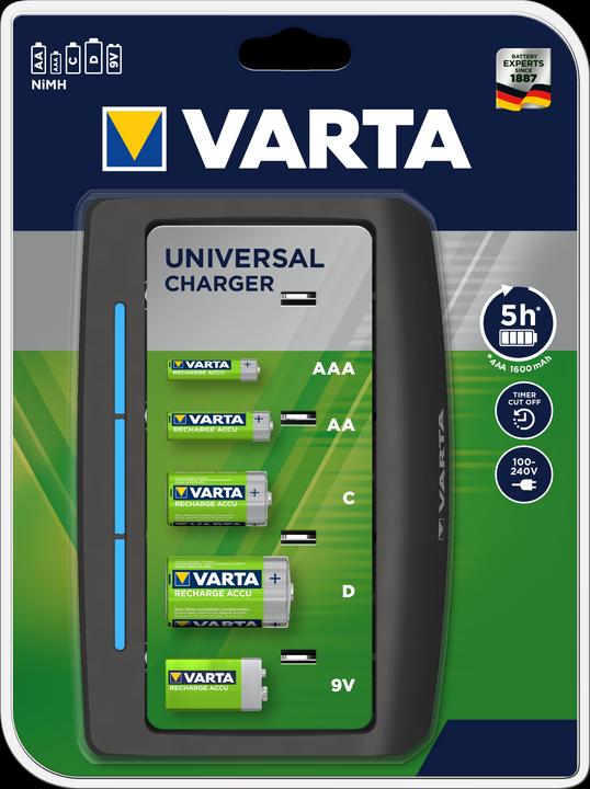 Produktbild Varta Universal Charger (1 Stk., AAA, C, D, AA, Ladegerät ohne Akku)