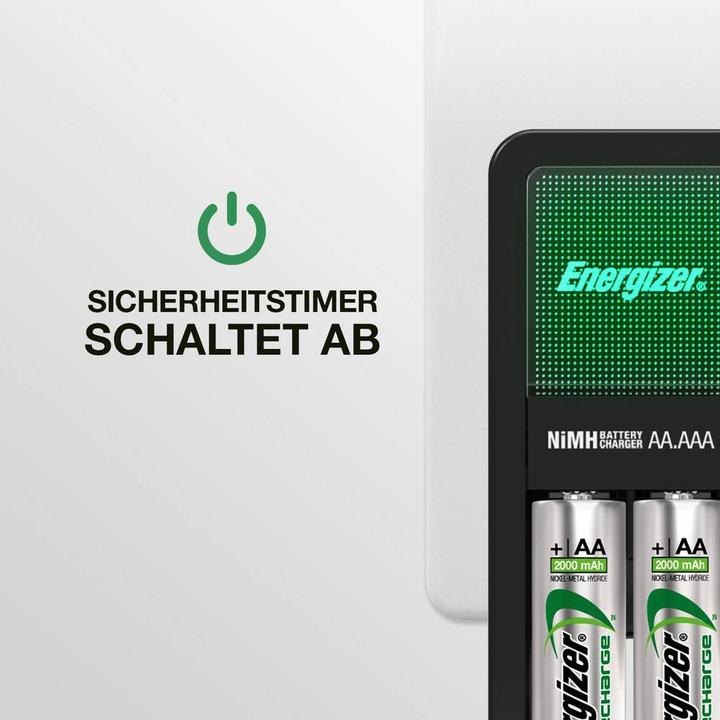 Produktbild Energizer Recharge Mini (2 Stk., AA, 2000 mAh, Ladegerät inkl. Akku)