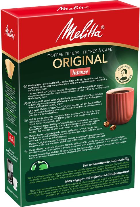 Produktbild Melitta Kaffefilter Gourmet Intense 1x4 hvid 80 stk