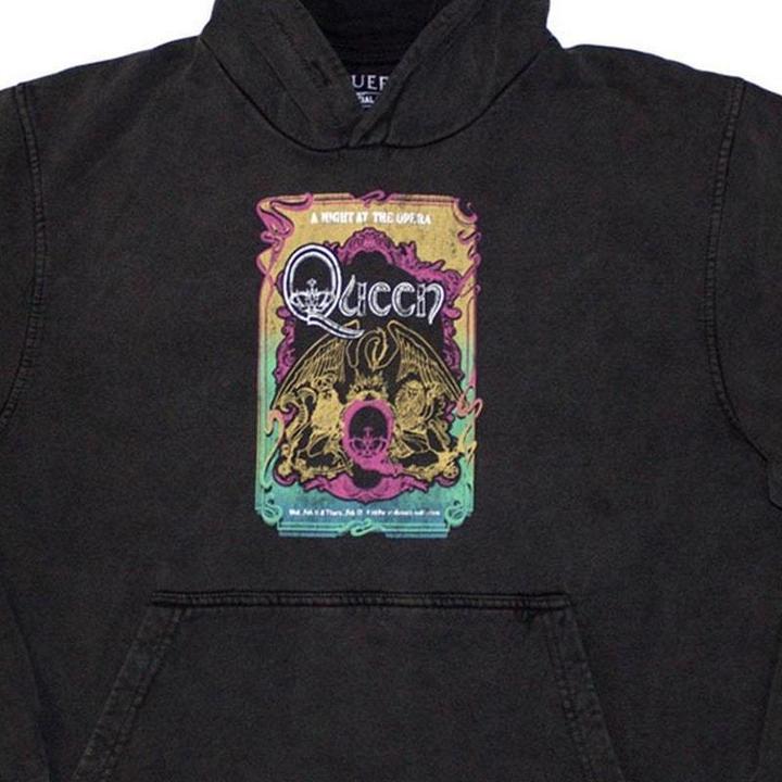 Actual product image Queen Unisex Adult A Night At The Opera Tour '76 Pull Over Hoodie (XL)