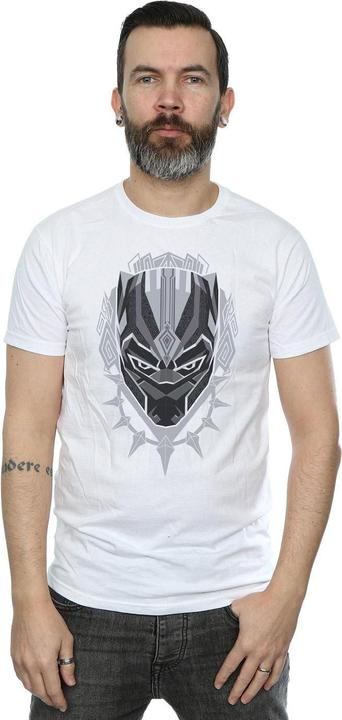 Actual product image Mens Black Panther Head T-Shirt (3XL)