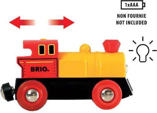 Actual product image Brio Train with battery locomotive