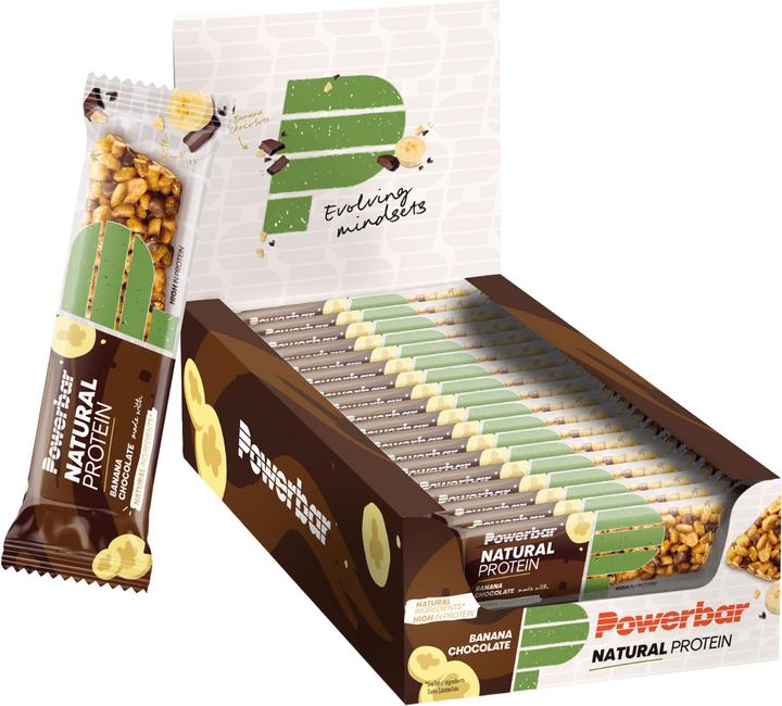 Image du produit Powerbar Protéines naturelles (Banane, Chocolat, 18 pcs, 720 g)