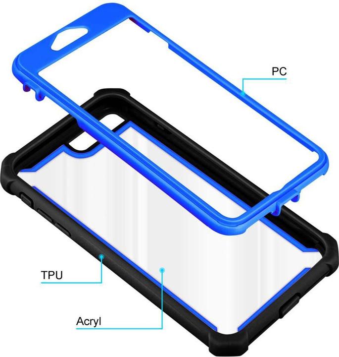 Actual product image Cadorabo Hybrid 2-in-1 Acrylic Cover (Apple iPhone 7 Plus, Apple iPhone 7s Plus)